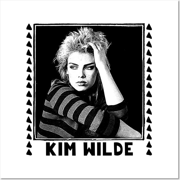 Kim Wilde //  Retro 80s Aesthetic Design Wall Art by DankFutura